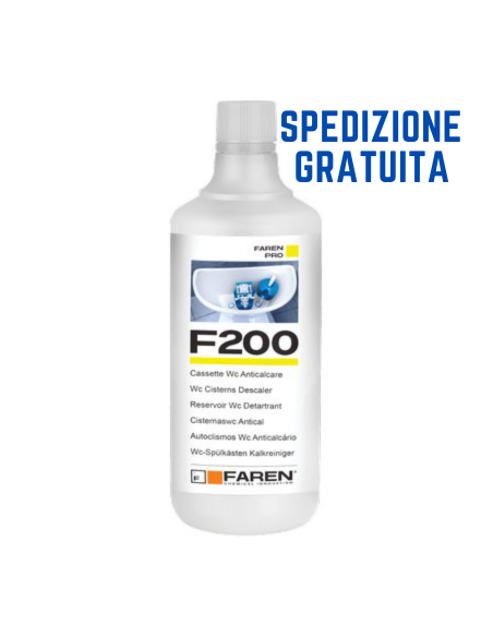 ACIDO ANTICALCARE CASSETTE WC F200 FAREN LT 1