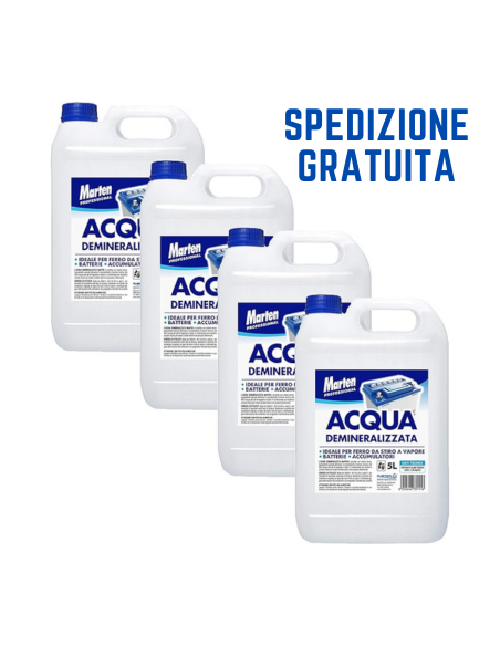 ACQUA DEMINERALIZZATA LT 5 X 4