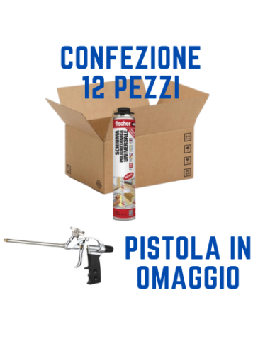 PROMOPACK SCHIUMA POLIURETANICA UNIVERSALE FISCHER + PISTOLA OMAGGIO