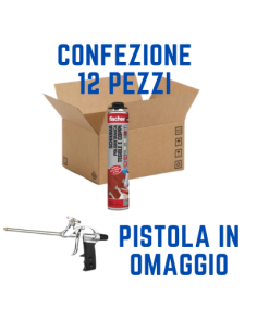 PROMOPACK SCHIUMA POLIURETANICA COPPI E TEGOLE FISCHER + PISTOLA IN OMAGGIO