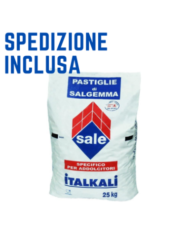 ITALKALI SALE PER ADDOLCITORE in sacchi da 25Kg