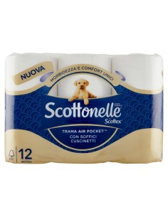 SCOTTEX SCOTTONELLE CARTA IGIENICA - 12 ROTOLI