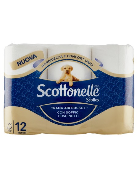SCOTTEX SCOTTONELLE CARTA IGIENICA - 12 ROTOLI