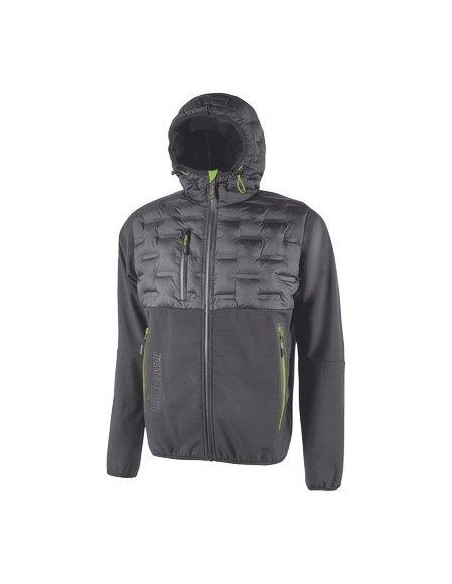 GIUBBOTTO SOFT SHELL+PIUMINO SPOCK U-POWER ASPHALT GREY