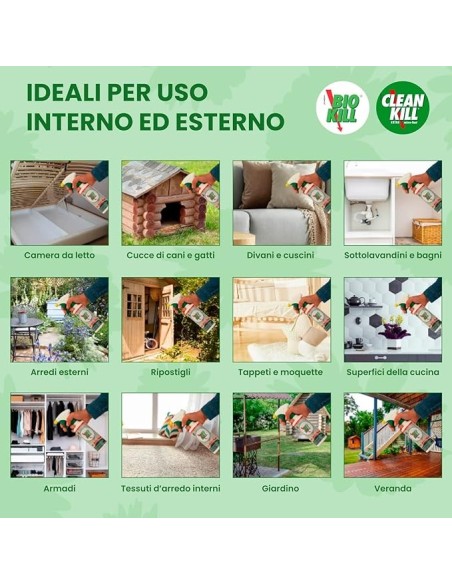 Clean Kill Insetticida Ecologico Biokill Spray Extra Micro Fast No Gas