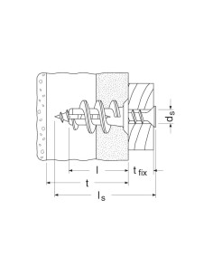 TASSELLO NYLON CARTONGESSO DRIVA ELEMATIC VITE TB CF - PZ 200 2
