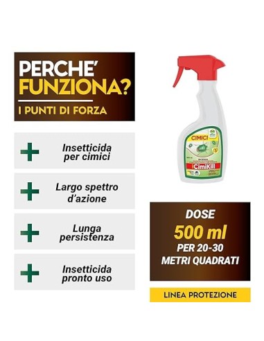 Albagarden CimiKill - Insetticida Cimici E Multinsetto - 500 ml