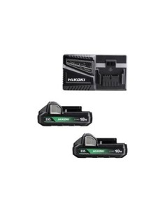 HIKOKI PACK BATTERIA UC18YFSLWFZ 18V 2X2AH + CARICATORE