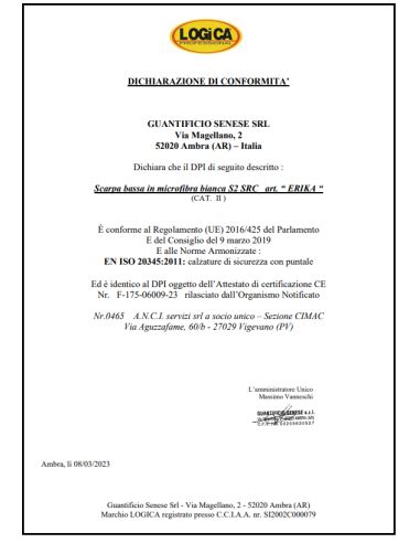 SCARPA BASSA SENZA LACCI S2 SRC LOGICA MOD. ERIKA