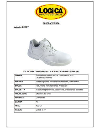 SCARPA BASSA S2 SRC LOGICA MOD. DERBY