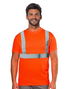 T-SHIRT MANICA CORTA POLIESTERE ALTA VISIBILITA LOGICA MOD. GIROHV