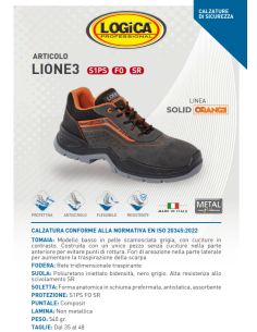 SCARPA BASSA S1PS SR LOGICA MOD.LIONE3 2