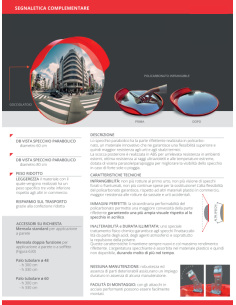SPECCHIO STRADALE PARABOLICO INFRANGIBILE 'DB VISTA' DIAM.60 cm 2