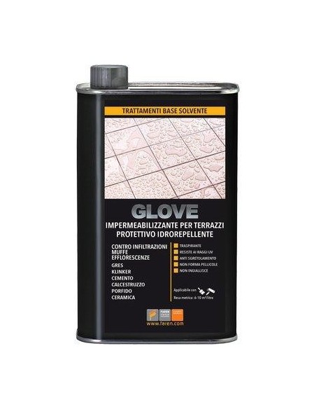 IMPERMEABILIZZANTE TERRAZZI BALCONI GLOVE FAREN   LT 5