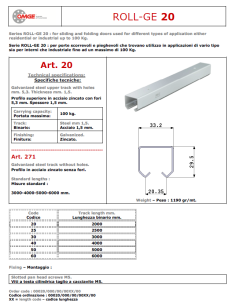 OMGE 20 BINARIO PICCOLO PORT 100 KG ACC ZINC 3 M 2