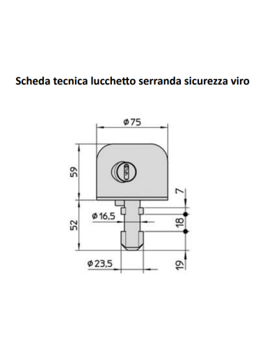 LUCCHETTO A CAMPANA SERIE 4221 VIRO Art. 4221.500