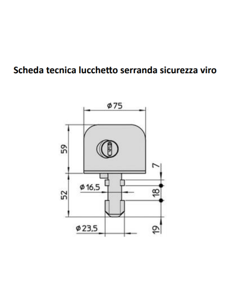 LUCCHETTO A CAMPANA SERIE 4221 VIRO Art. 4221.500