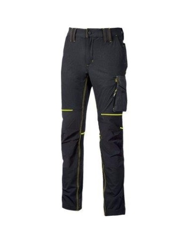 PANTALONE SLIM FIT WORLD U-POWER BLACK CARBON