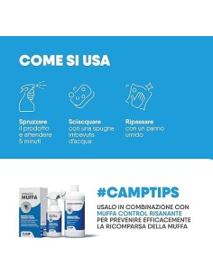 RIMUOVI MUFFA IGIENIZZANTE CAMP SPRAY 750 ML. PER INTERNI ED ESTERNI 2