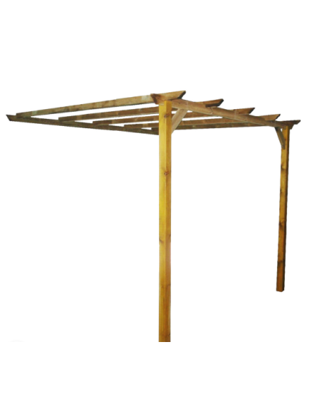 Pergola Addossata in Legno da Esterno 3X3 H2,8MT