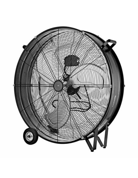 Melchioni Family | Ventilatore Industriale con Ruote, 3 Pale in Metallo
