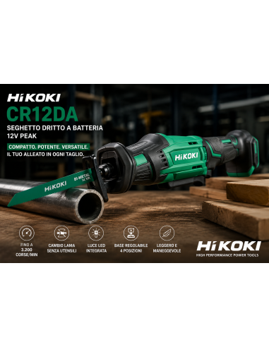 HiKOKI CR12DA Seghetto Dritto 12V Peak a Batteria | Ferramenta Salvato