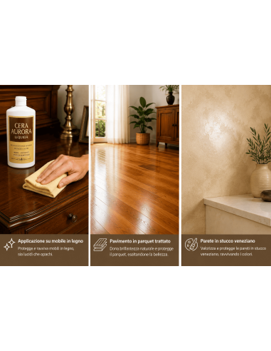 Cera Aurora Liquida per Legno | Protegge e Ravviva | Ferramenta Salvat