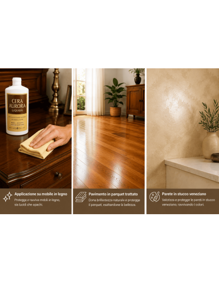 Cera Aurora Liquida per Legno | Protegge e Ravviva | Ferramenta Salvat
