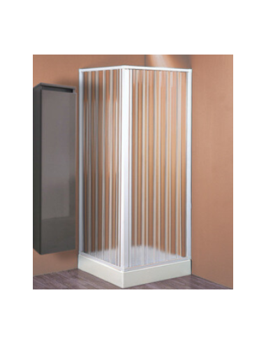 Box Doccia Soffietto 80/60x80/60 Angolare PVC Magnetico H185