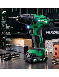 HiKOKI DV12DA 12V Peak Trapano Avvitatore con Percussione