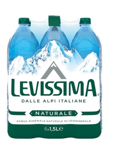 Acqua Levissima 6x1,5 L – Acqua Minerale Naturale