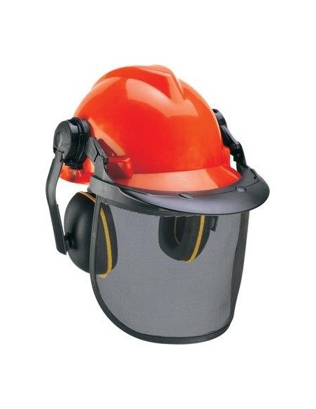VISIERA RETE METALLO + ELMETTO + CUFFIA EINHELL H.CM 19