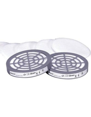 FILTRO X RESPIRATORE A MASCHERA M6400 DELTAPLUS M6000 PRE P2 CF - PZ 6 + 2 ADATTATORI