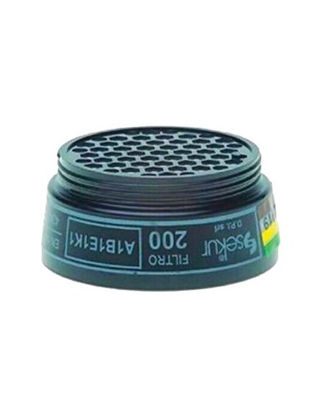 FILTRO X RESPIRATORE A MASCHERA POLIMASK 100 SEKUR A1 B1 E1 K1