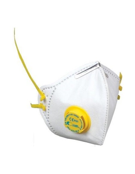 MASCHERINA MONOUSO FFP3 NR D + VALVOLA IRUDEK BIANCA PIEGHEVOLE BUSTA SINGOLA CF - PZ 10