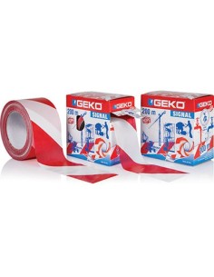 NASTRO SEGNALETICO BIANCO/ROSSO H.MM 70 ML 200