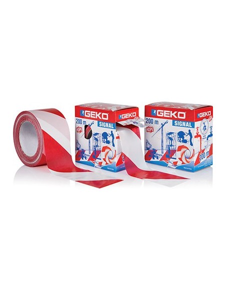 NASTRO SEGNALETICO BIANCO/ROSSO H.MM 70 ML 200