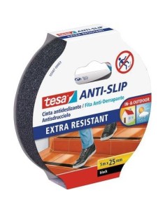 NASTRO ANTISDRUCCIOLO ADESIVO 55587 TESA NERO H.MM 25 MT 5