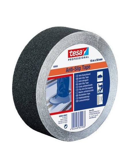 NASTRO ANTISDRUCCIOLO ADESIVO 60950 TESA NERO H.MM 25 MT 15