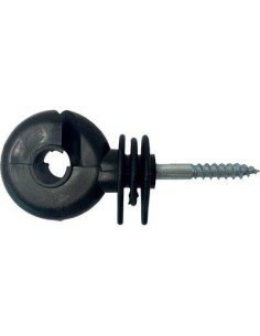 ISOLATORE ELETTRORECINZIONE OCCHIOLO VITE LEGNO X FILO + CORDA