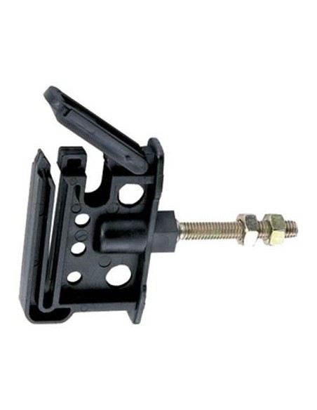 ISOLATORE ELETTRORECINZIONE PIATTO VITE FERRO X FILO + CORDA + FETTUCCIA MAX MM 40