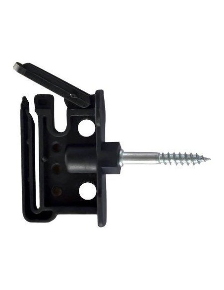 ISOLATORE ELETTRORECINZIONE PIATTO DUO VITE LEGNO X FILO + CORDA + FETTUCCIA MAX MM 40