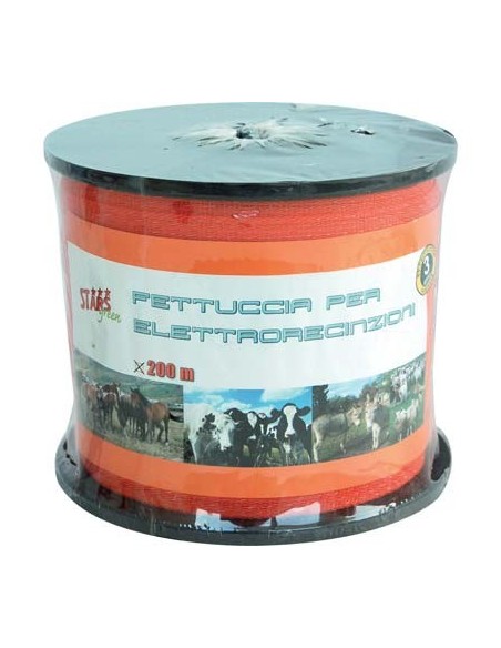 FETTUCCIA ELETTRORECINZIONE STARS FILI ACCIAIO INOX  6 MM 20 MT 200