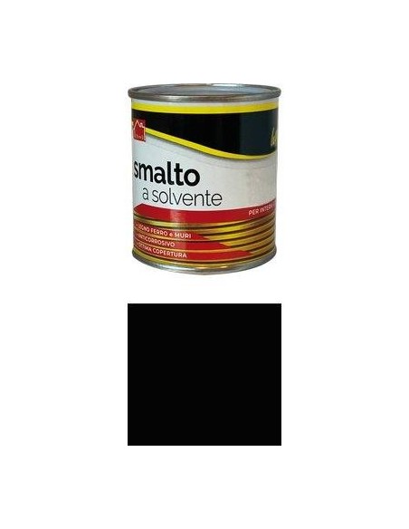 SMALTO A SOLVENTE HAND NERO LUCIDO ML 125