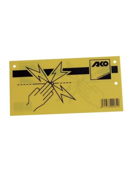 TARGA ELETTRORECINZIONE PP GIALLO/NERO