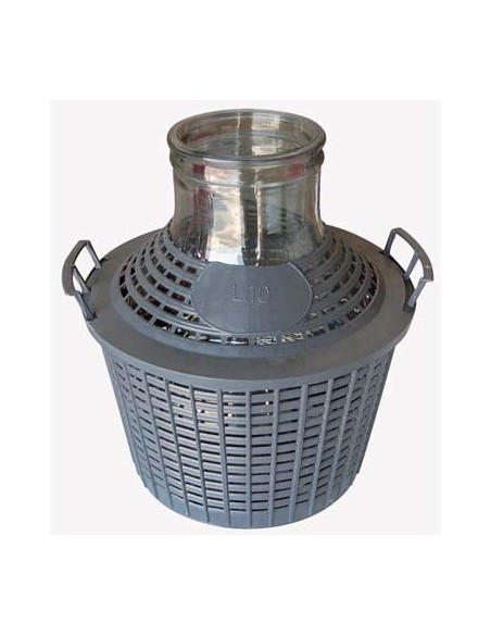 DAMIGIANA BOCCA LARGA VESTITA VETRO/PLT LT  5