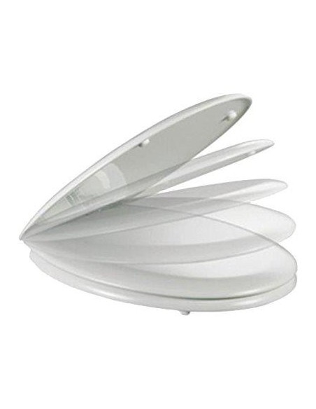 SEDILE WC UNIVERSALE SLOW CLOSE TERMOPLASTICA BIANCO CM 42X37