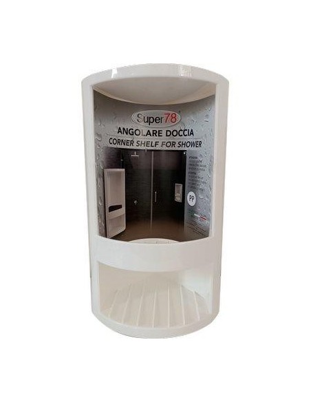 PORTASAPONE ANGOLARE  MOPLEN BIANCO CM 14X14 H - CM 33.5