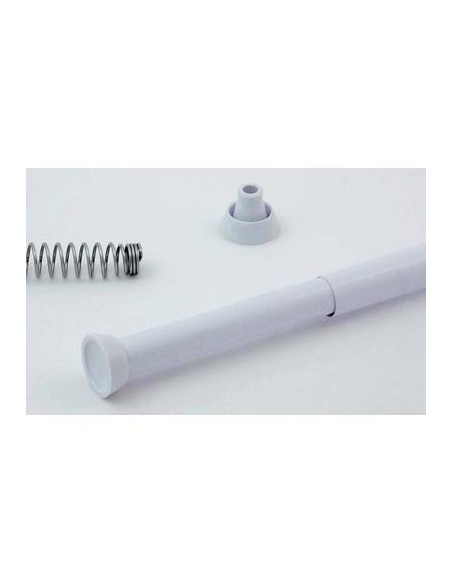 TUBO REGGITENDA ESTENSIBILE X DOCCIA ALLUMINIO BIANCO MM 25 CM 125/215