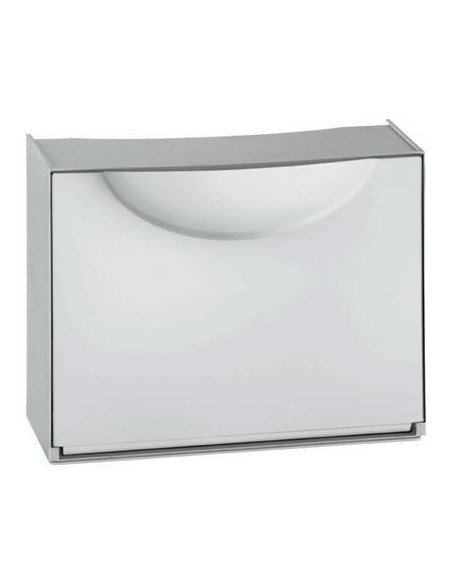 SCARPIERA MODULARE HARMONY BOX TERRY BIANCO/GRIGIO CM 51X19 H.CM 39